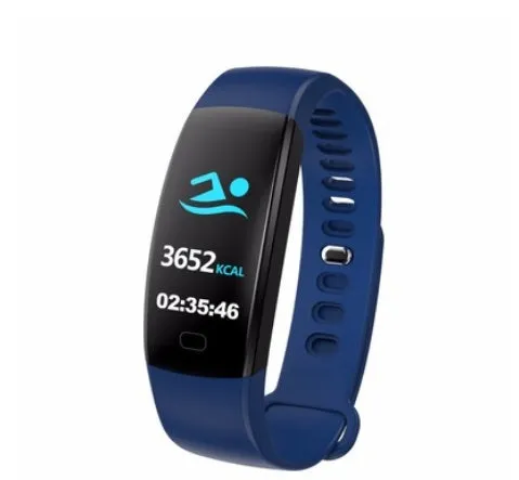 M2 smart bracelet with OLED display silicone band black colour showing health monitoring functions