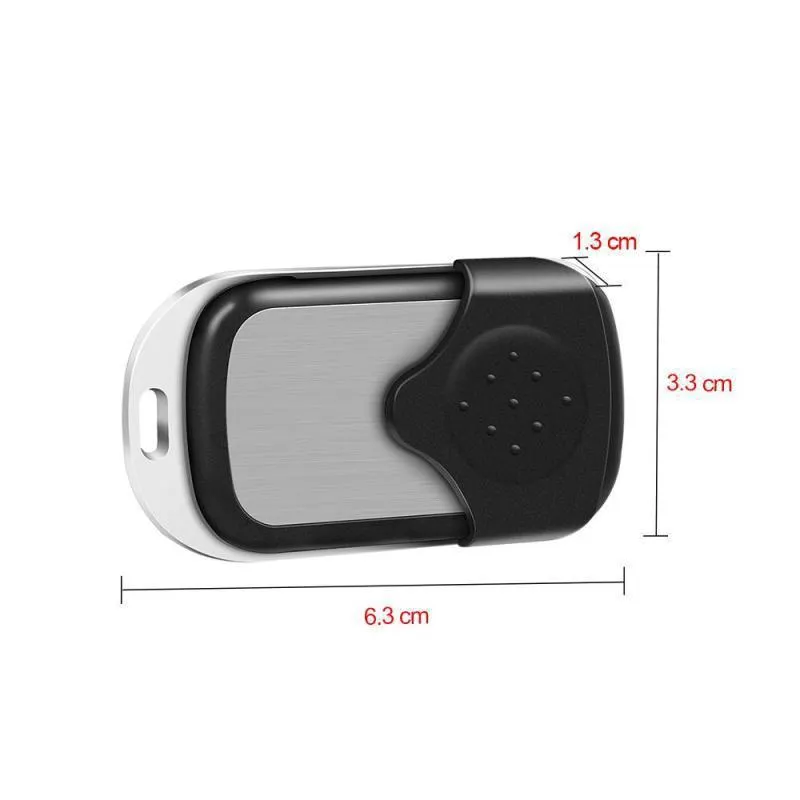 Wireless magnetic door sensor in black ABS plastic for 315MHz and 433MHz alarm systems