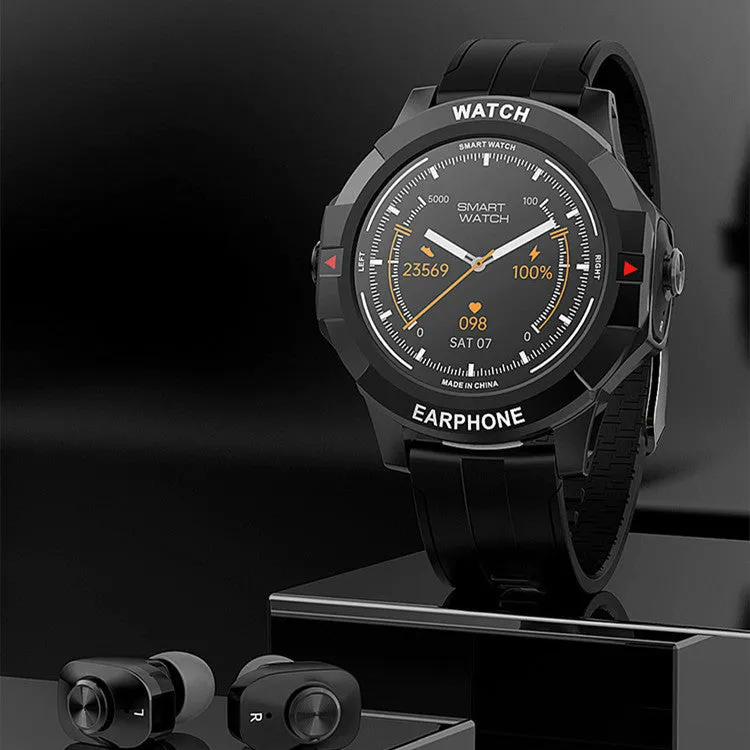Smart two-in-one Bluetooth calling watch with 1.3-inch HD display and TUP strap in N16 black