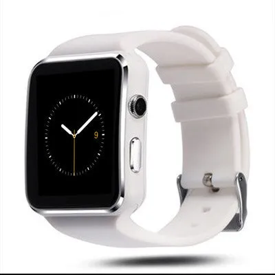 Black smartwatch with telephone and music movement meter on TPU strap