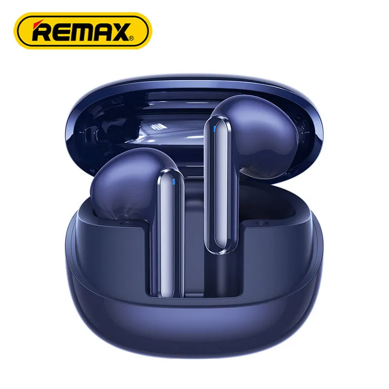 REMAX CozyBuds W13 ENC true wireless earbuds in Blue Purple and White with dual-mic noise canceling