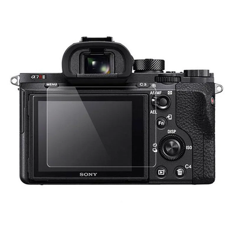 White tempered glass screen protector 0.3mm for Sony camera LCD with 2.5D edges