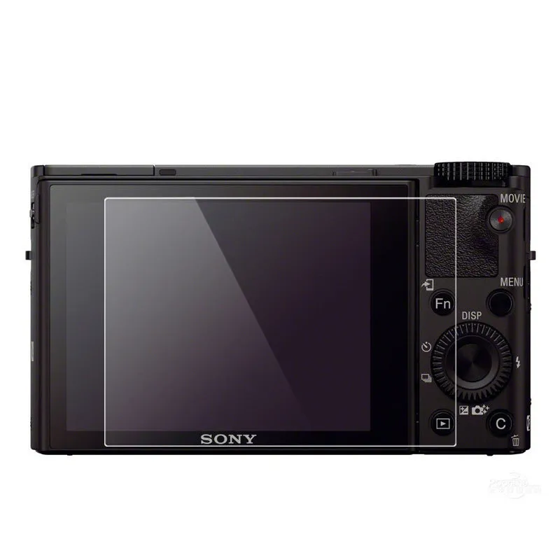 White tempered glass screen protector 0.3mm for Sony camera LCD with 2.5D edges