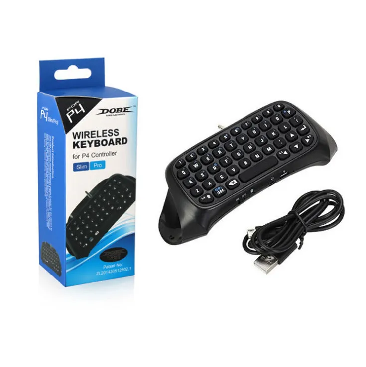 PS4 controller Bluetooth chat keypad attached to black controller showing keys and speaker