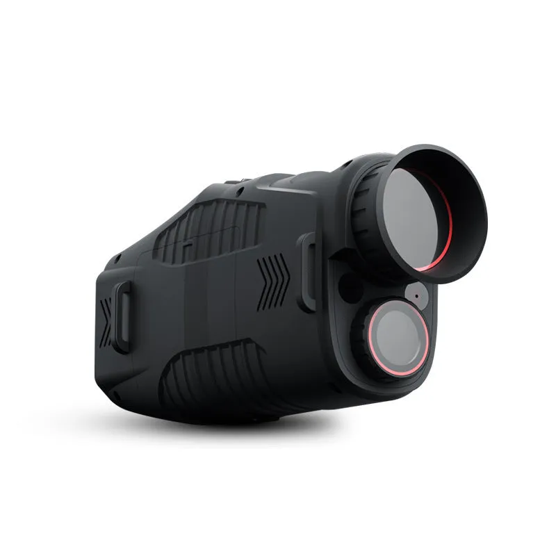 HD infrared night vision monocular with 1.54 inch display and 5X digital zoom on dark background