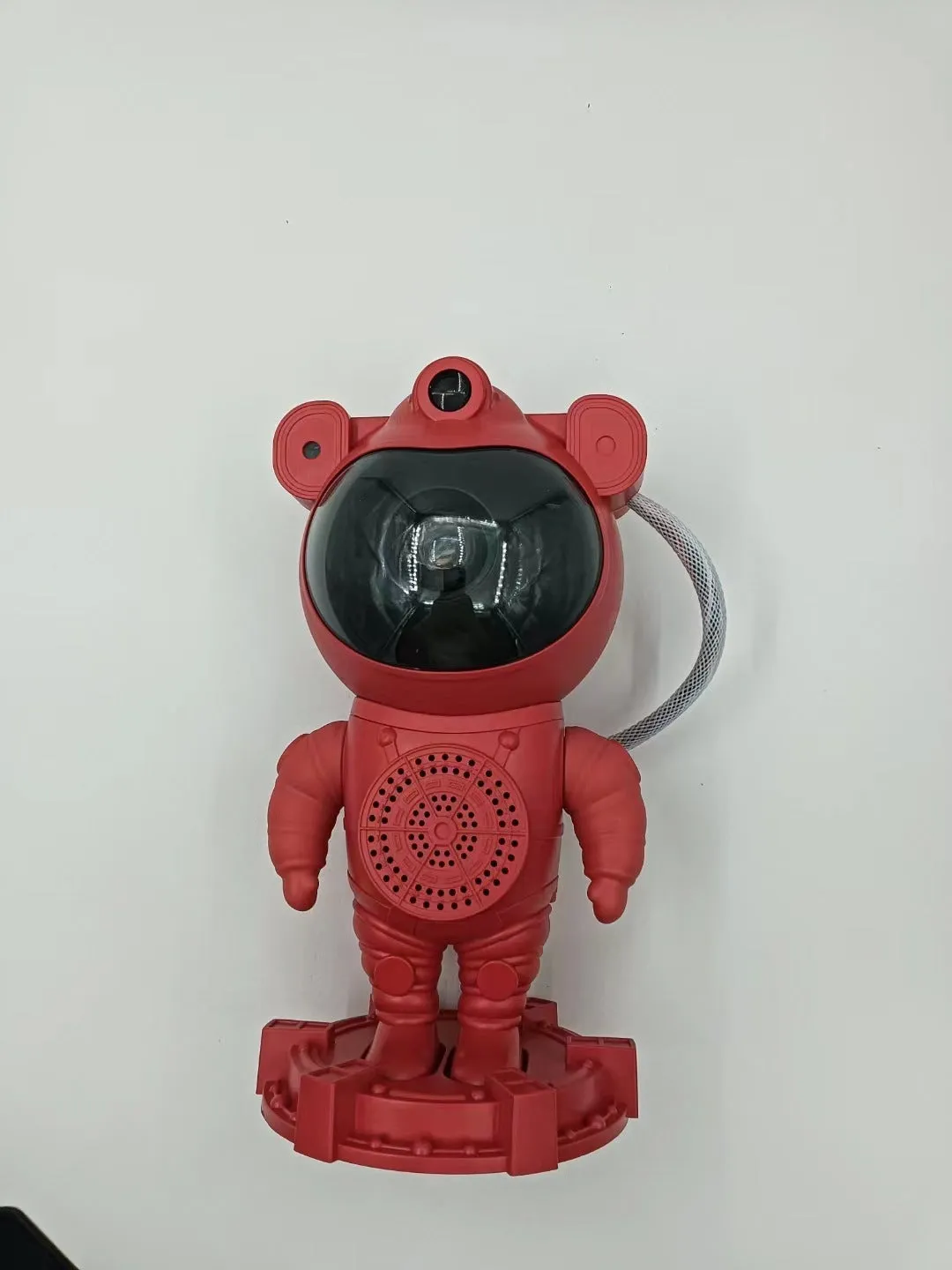 Bluetooth astronaut starry sky projection lamp in white with star projection effect