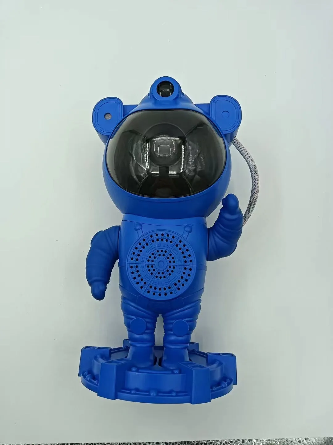 Bluetooth astronaut starry sky projection lamp in white with star projection effect