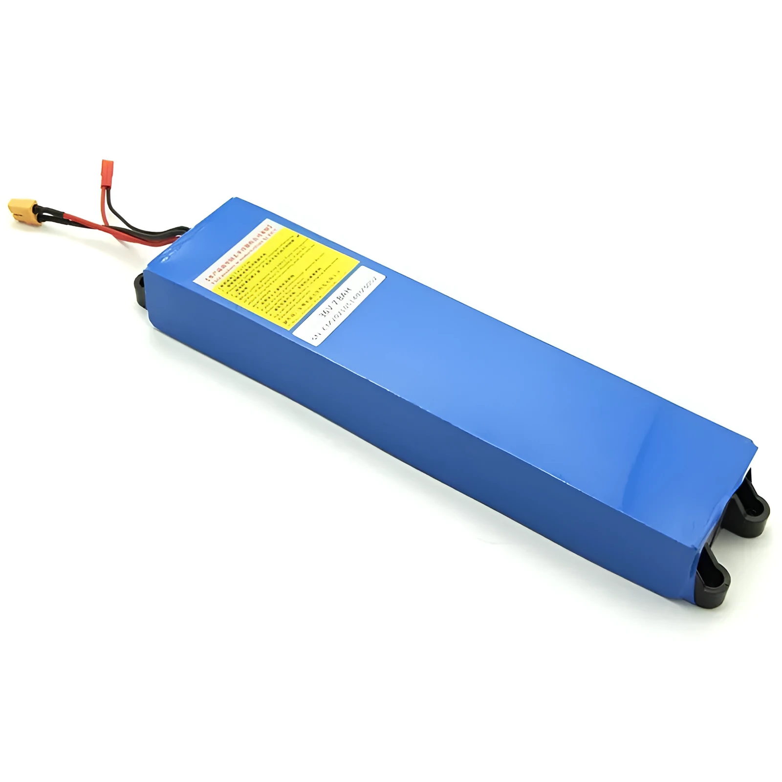 36V lithium-ion electric scooter battery pack showing three capacity options: 6.6Ah, 7.8Ah, and 10.4Ah