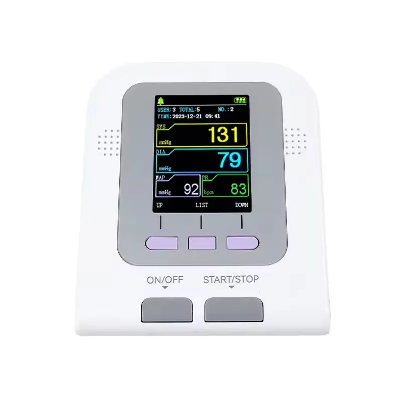 CONTEC08A veterinary digital blood pressure monitor with colour screen and cuff for animals.