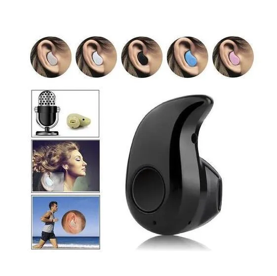 Smart super mini wireless earphone in black, size 30mm x 18mm x 15mm, Bluetooth 4.0 in-ear style