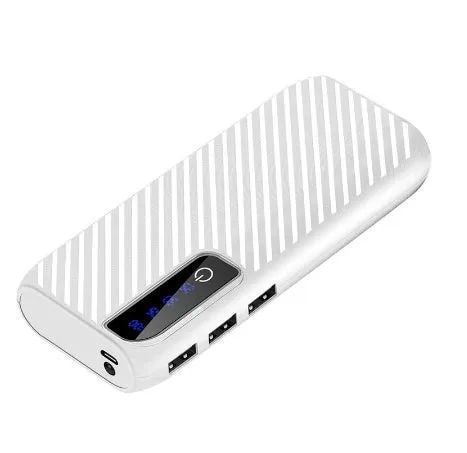 20000mAh portable mini power bank in multiple colours with compact dimensions