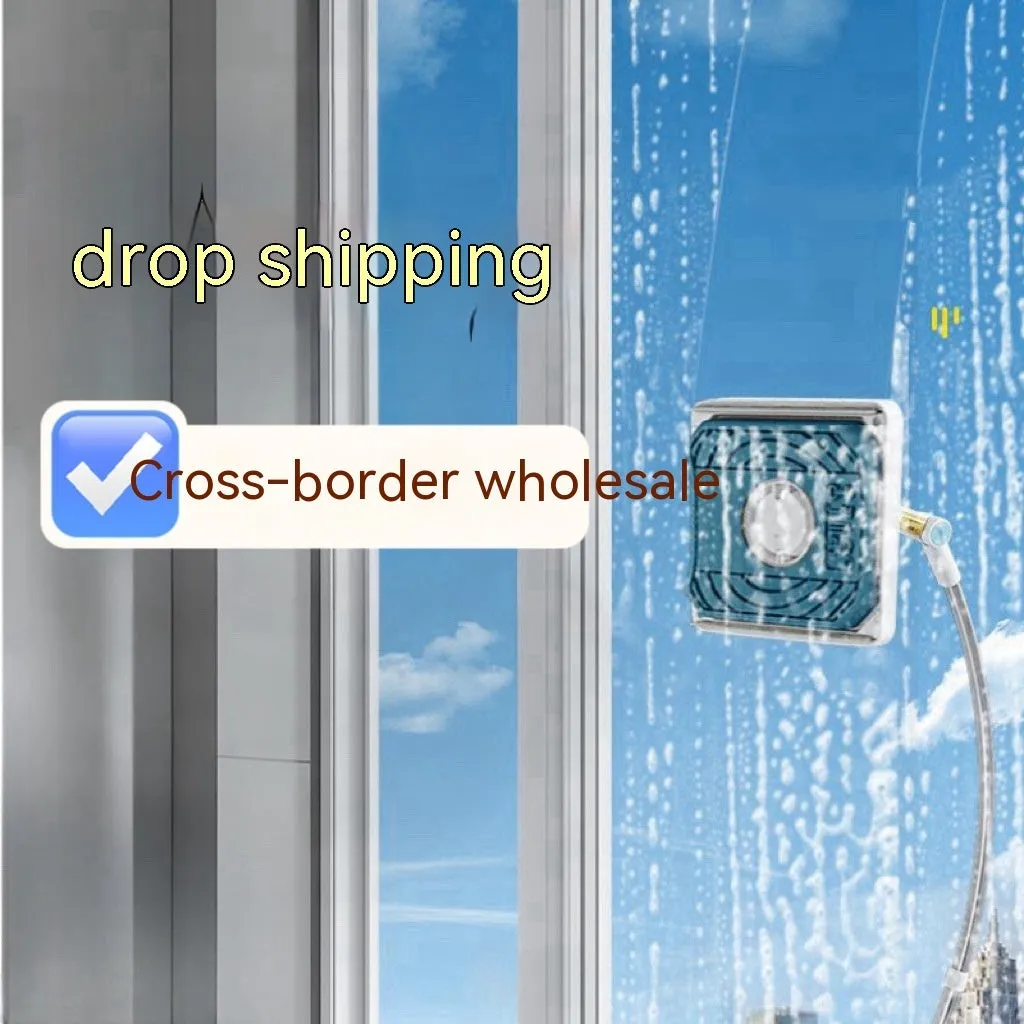 Benshang aluminium alloy double-sided glass wiper for high-rise outer windows with cotton head