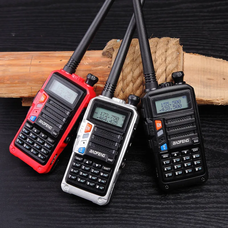 8W VHF/UHF handheld walkie-talkie station with antenna and 2800mAh lithium battery