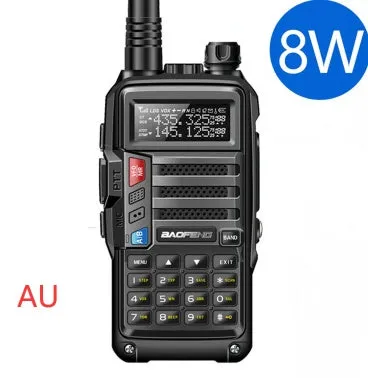 8W VHF/UHF handheld walkie-talkie station with antenna and 2800mAh lithium battery