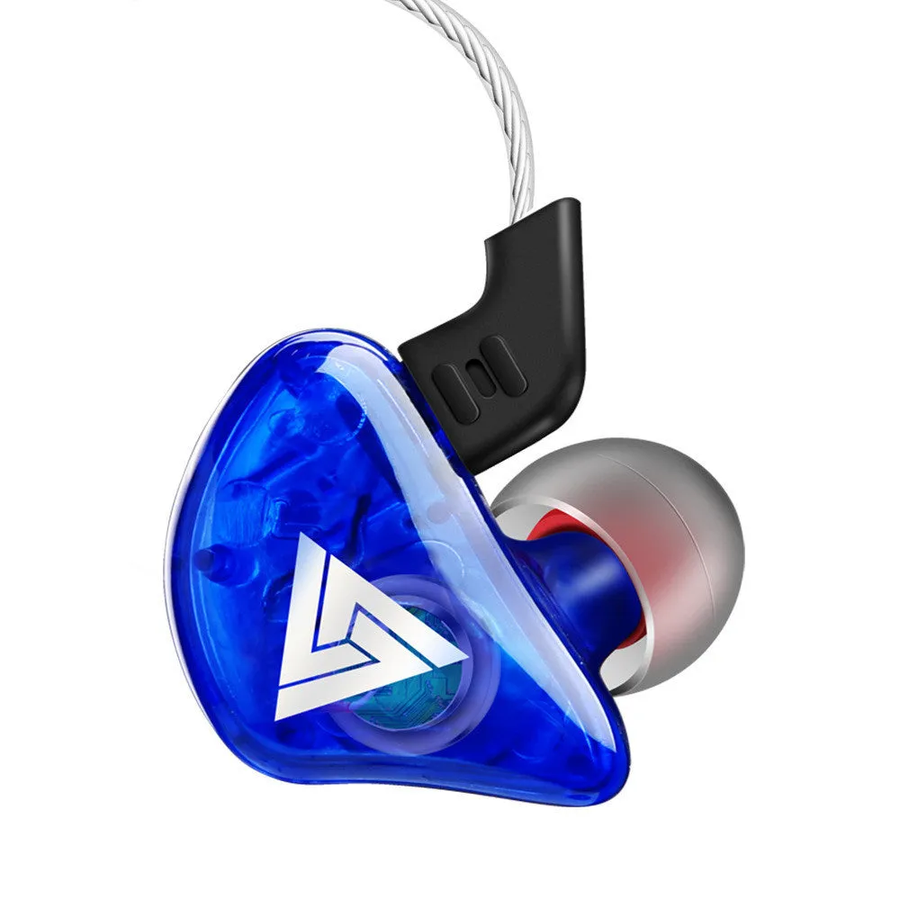 Sports ear-wrap earphone with silicone earplugs and 3.5mm in-line plug in red colour
