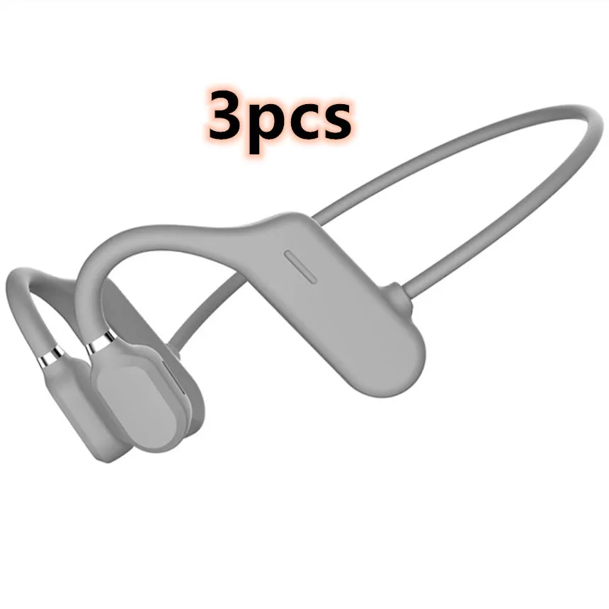 In-ear wireless sports headphones in black with open-ear design and IPX6 waterproof rating