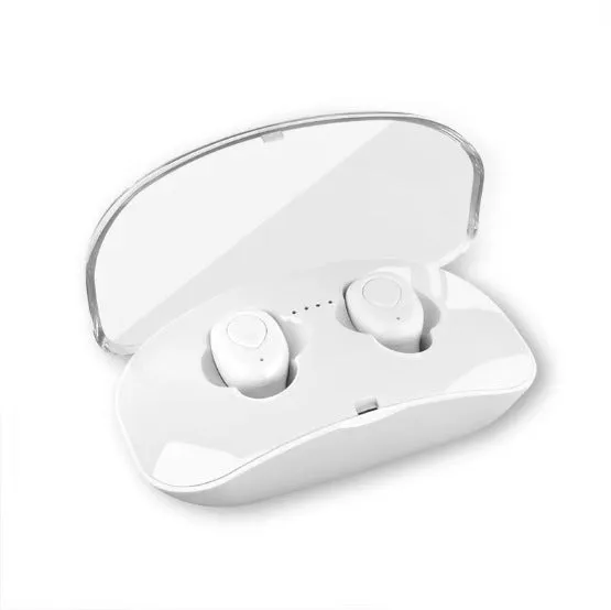 In-ear Bluetooth headset with Bluetooth 5.0, stereo sound, voice control, 15m range, black version