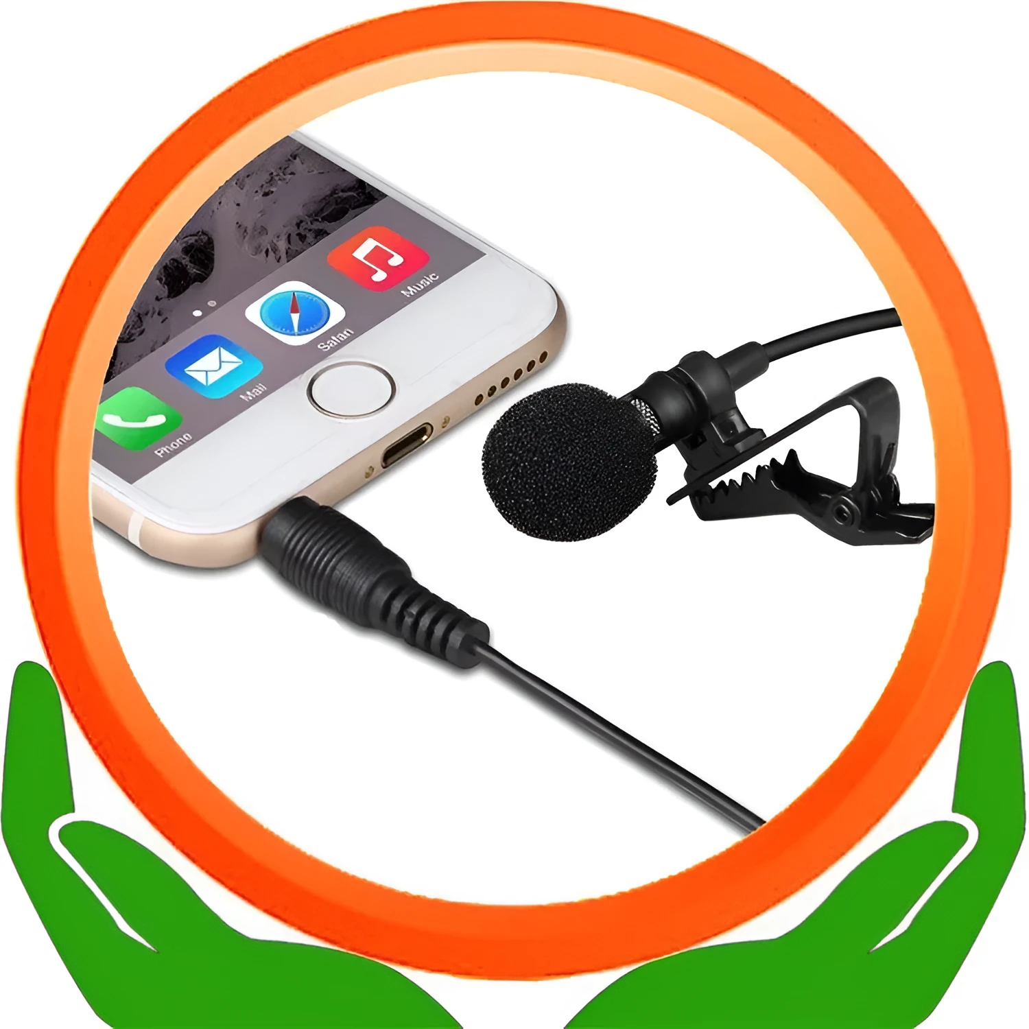 Sing It mobile phone karaoke condenser microphone with 1.5m cable and omnidirectional pickup