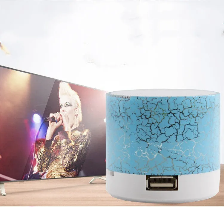 Mini portable card Bluetooth speaker in white with waterproof plastic shell, radio and MP3 support