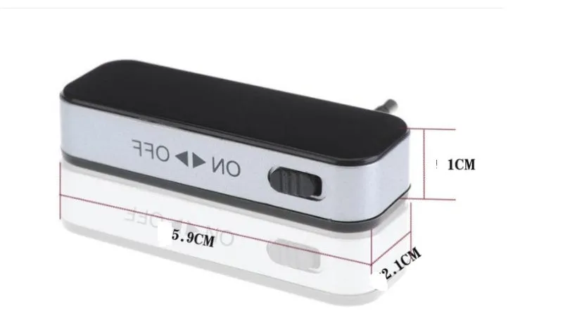 Black car FM transmitter with LCD display and 3.5mm aux cable for Android phones and other music players