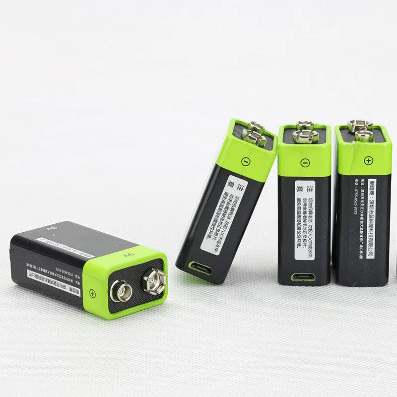 9V rechargeable lithium polymer battery 400mAh for sensors and appliances