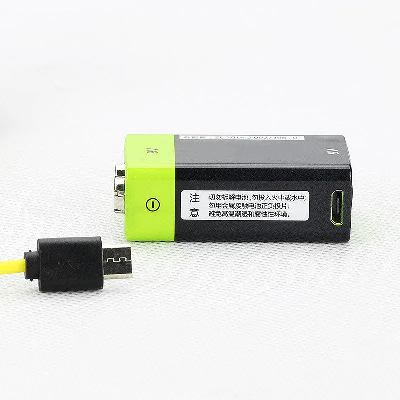 9V rechargeable lithium polymer battery 400mAh for sensors and appliances