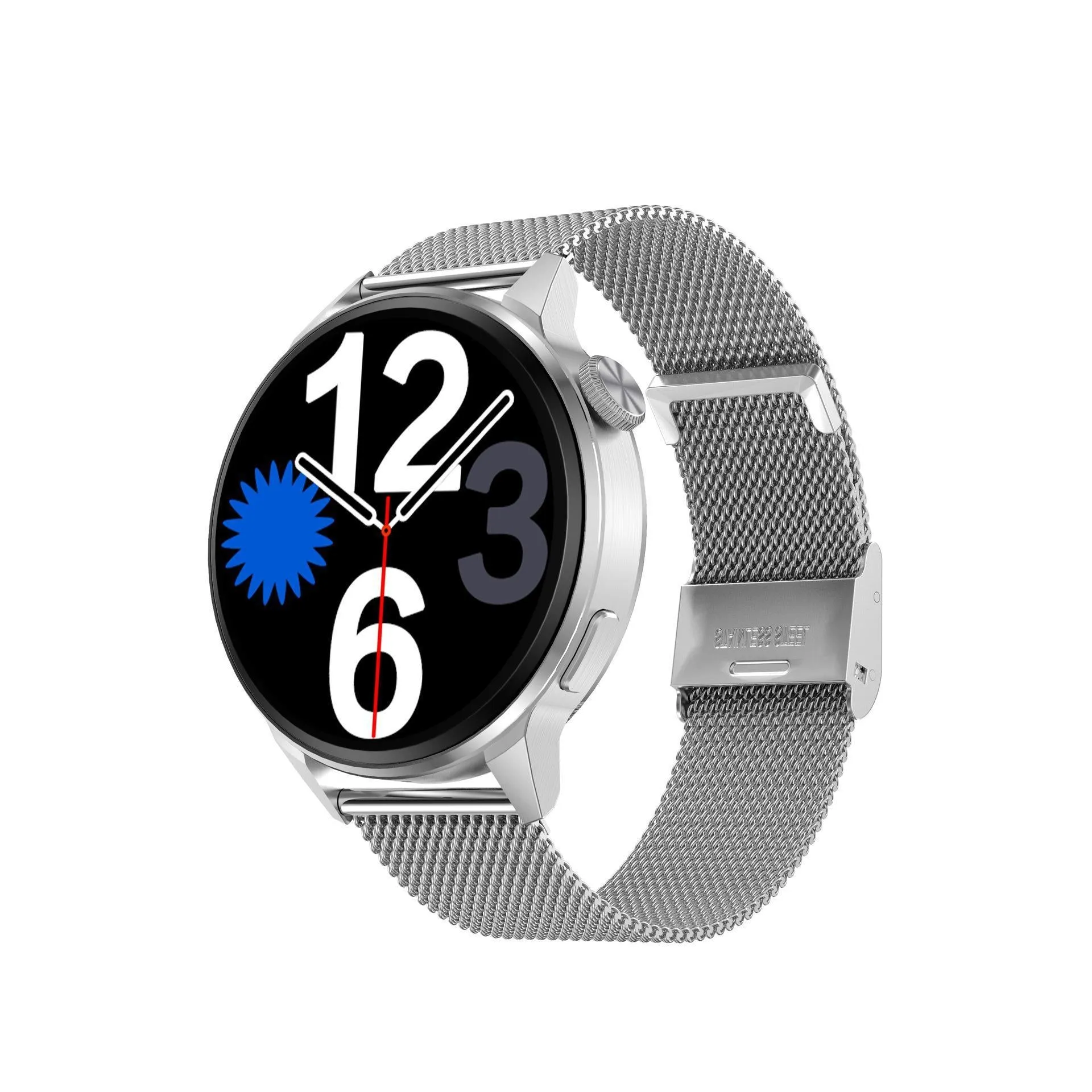 Fashionable smartwatch with Bluetooth calling and wireless charging on wrist showing 1.36-inch TFT screen