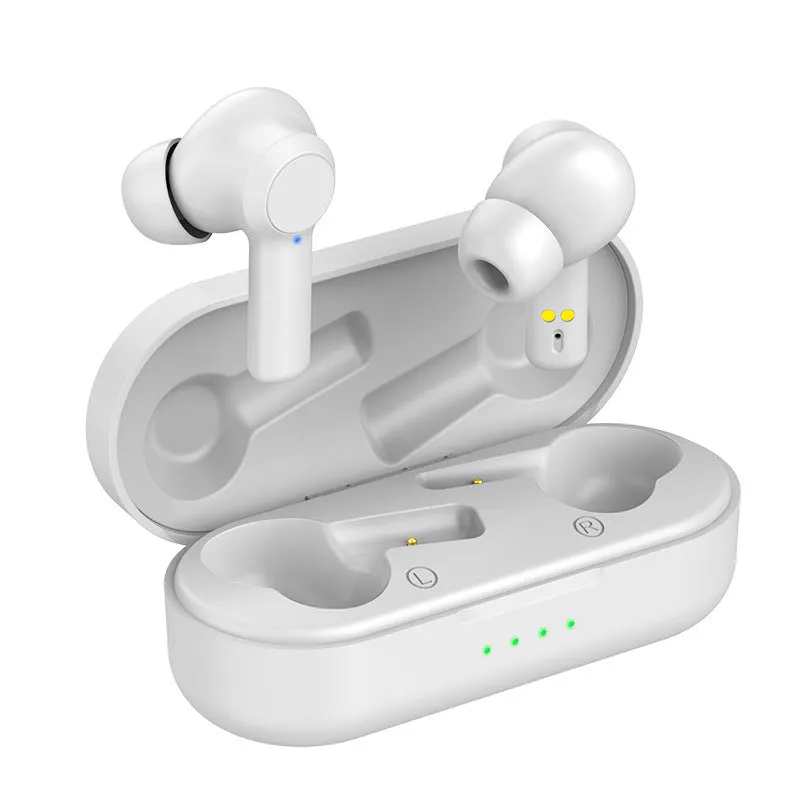 Touch Sports W20 ANC Bluetooth headphones in black, with Type-C charging case and composite membrane speaker.