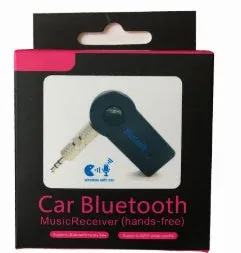 Bluetooth music receiver with 3.5mm audio plug and mini USB charging port