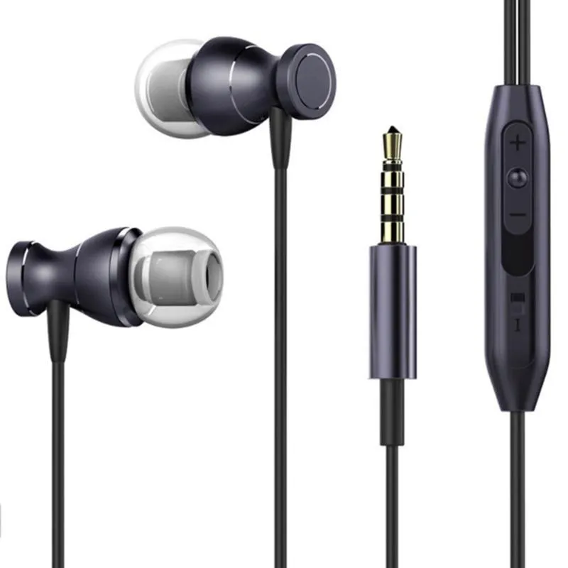 Maiwan universal bass music in-ear earphones with TPE cable and 3.5mm plug, 10mm driver, black colour option