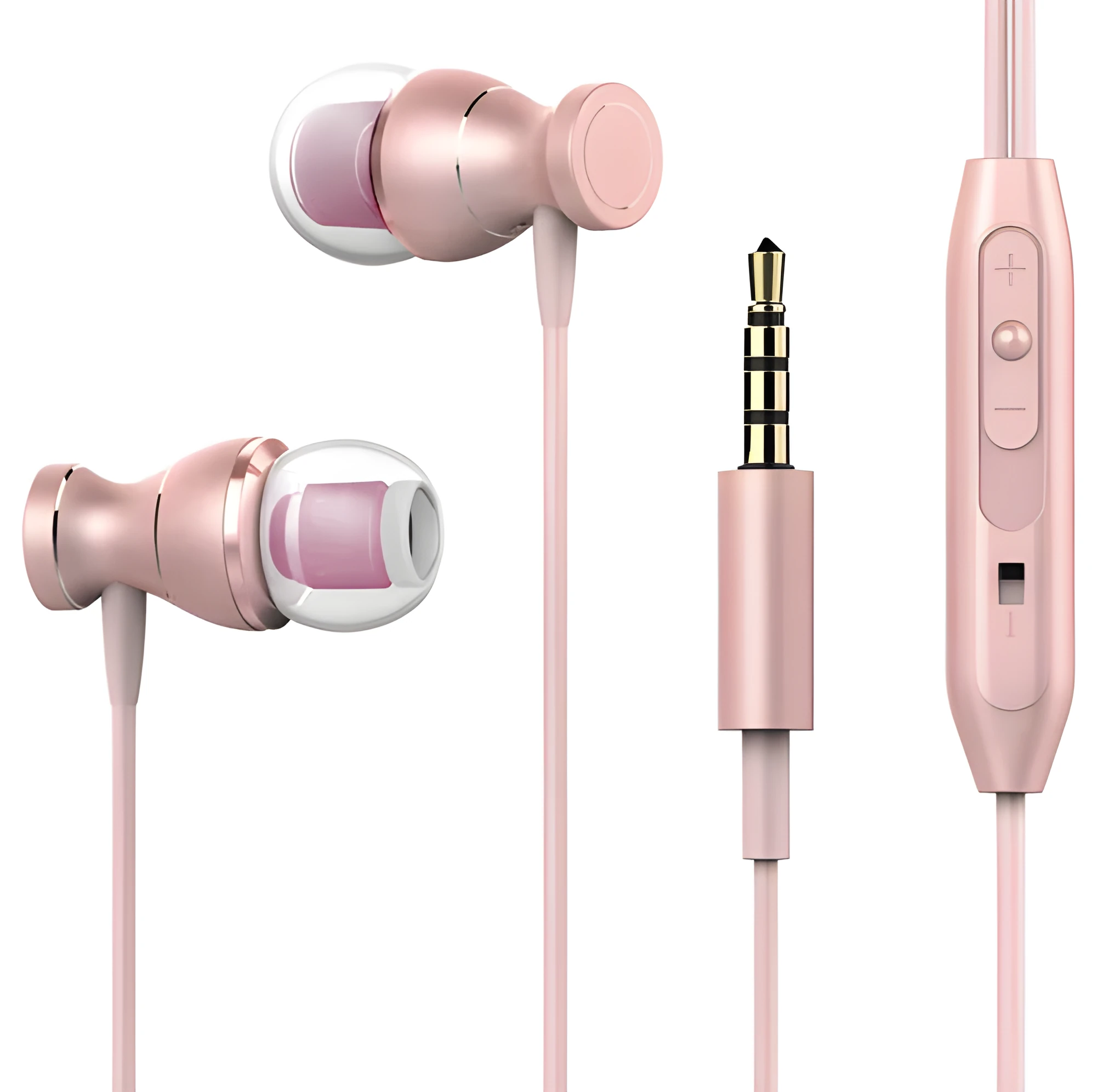 Maiwan universal bass music in-ear earphones with TPE cable and 3.5mm plug, 10mm driver, black colour option
