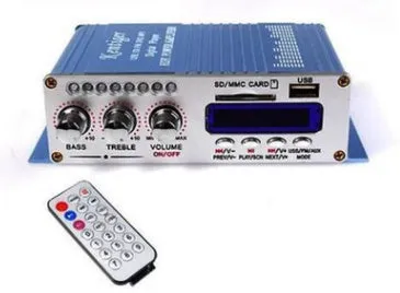 Kentiger502 amplifier with treble bass volume controls and FM radio USB SD MP3 playback