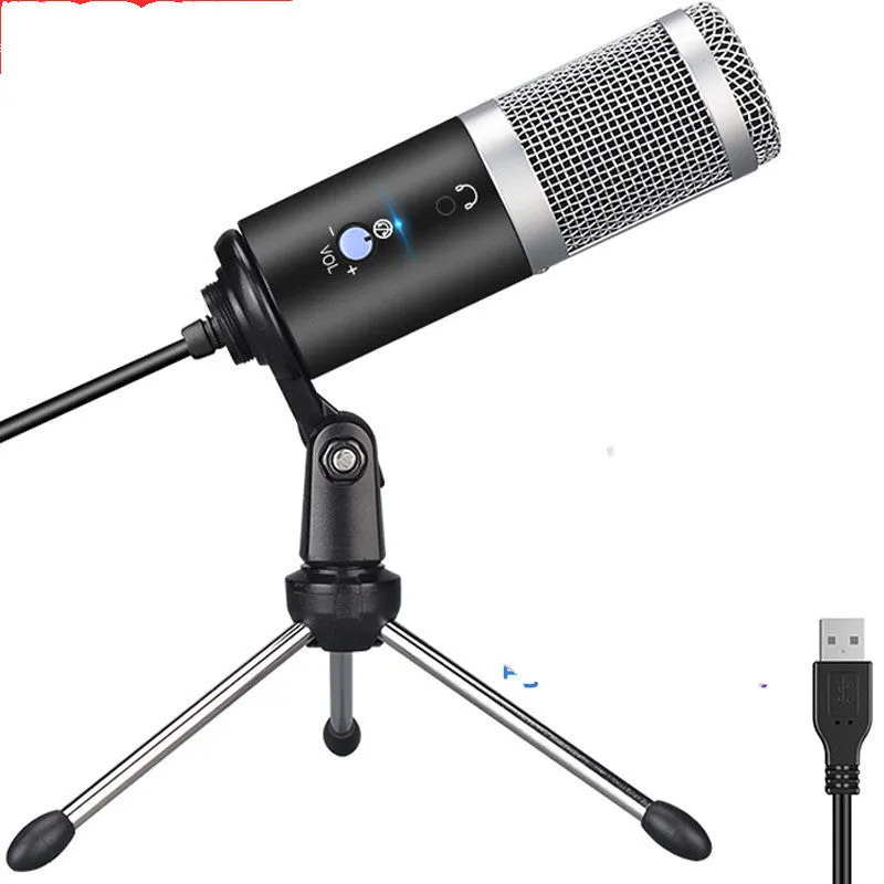 Wireless condenser microphone for podcast recording with cardioid pickup pattern, available in black and silver grey