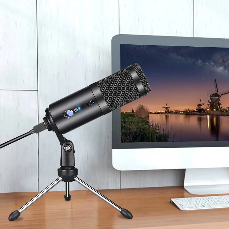 Wireless condenser microphone for podcast recording with cardioid pickup pattern, available in black and silver grey