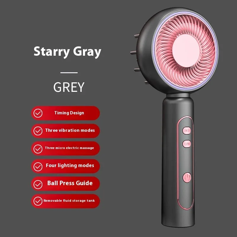 Scalp massage comb for oil control anti-itching in Starry Sky Gray blue and white 20cm size