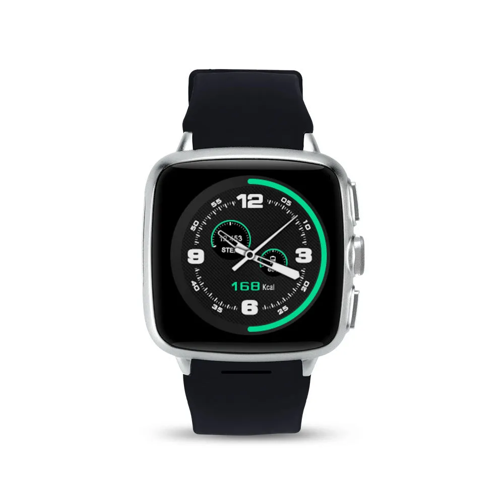 Black or white Z01 smart watch with a 1.54-inch touchscreen on a wrist.