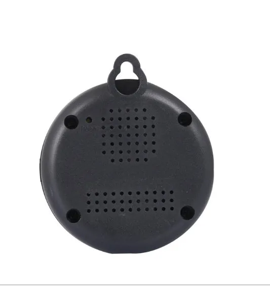V380 white wireless indoor security camera with 1080P lens and night vision mounted on a wall