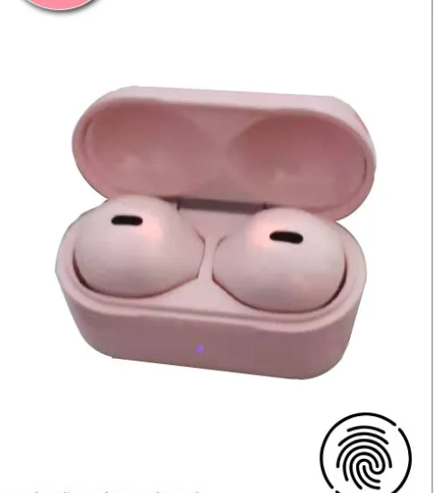 Mini invisible Bluetooth headset in skin colour, white, or pink with 9mm earpiece design.