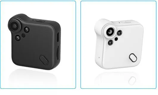 C1S 1080P HD night vision portable sports camera with WiFi remote in black, compact 40x40x14mm