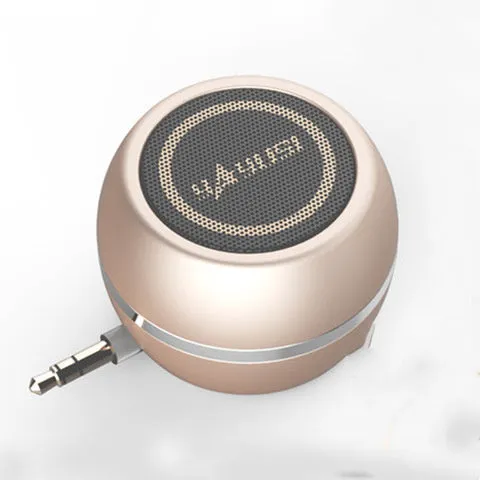 A5 portable mini Bluetooth speaker in blue with ABS case on outdoor table