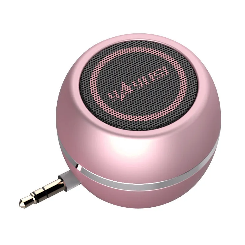 A5 portable mini Bluetooth speaker in blue with ABS case on outdoor table
