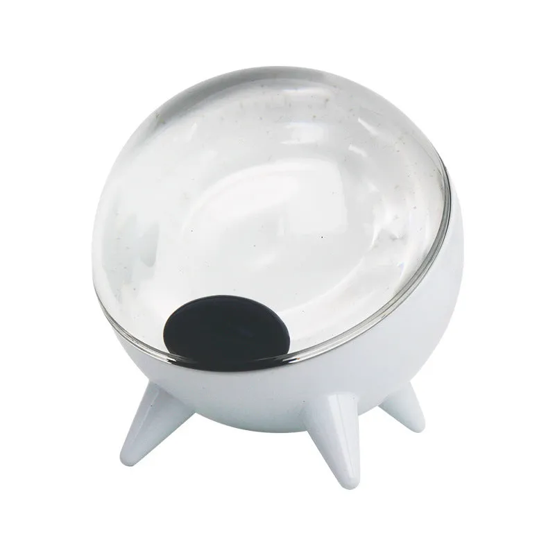 Creative Ball Magnetic Fluid Vibration Pickup in white with USB Type-C cable and built-in lighting