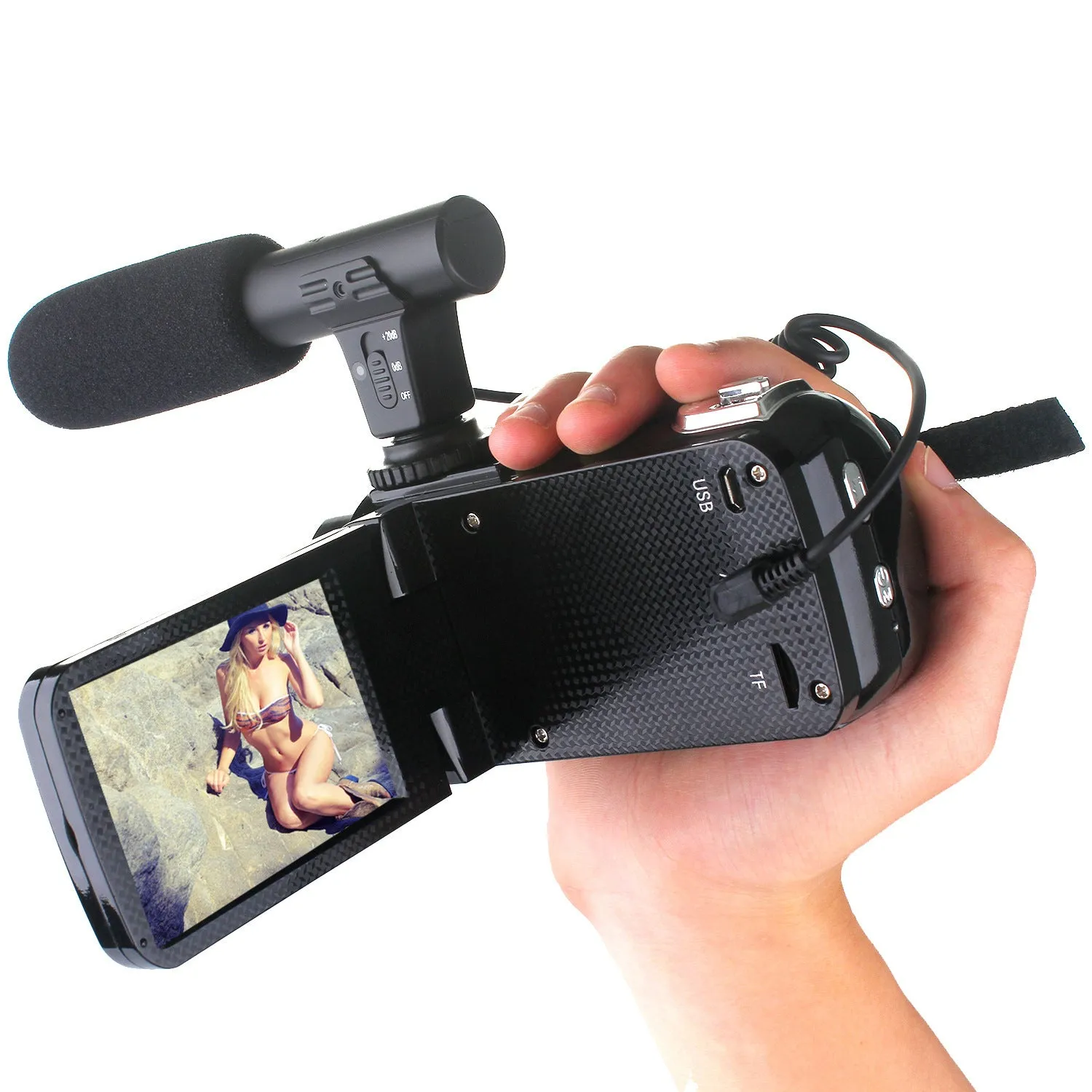 24MP digital camera with 3.0 inch LCD screen, 18x digital zoom, fixed lens