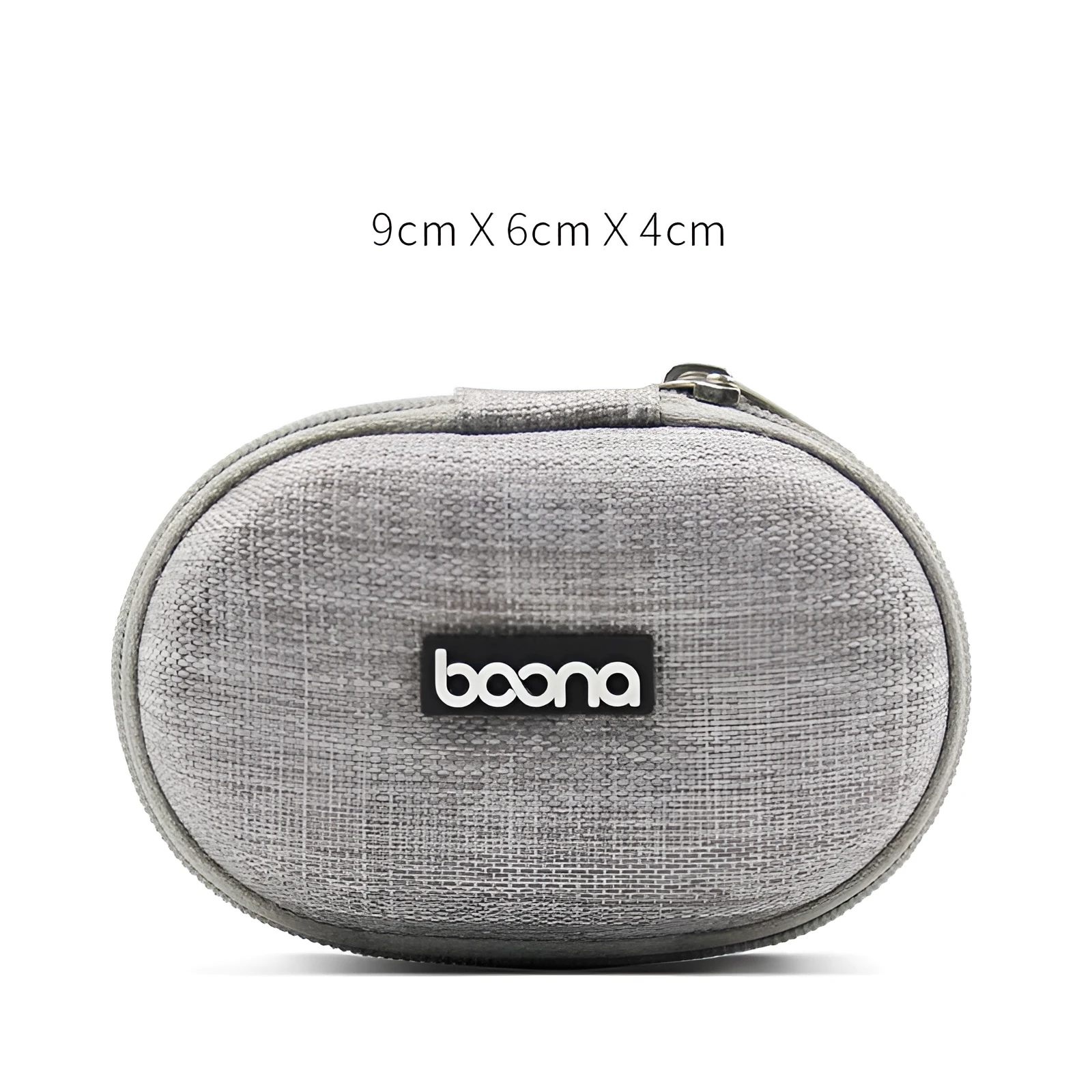 Portable anti-stress EVA earphone storage bag rectangular gray black