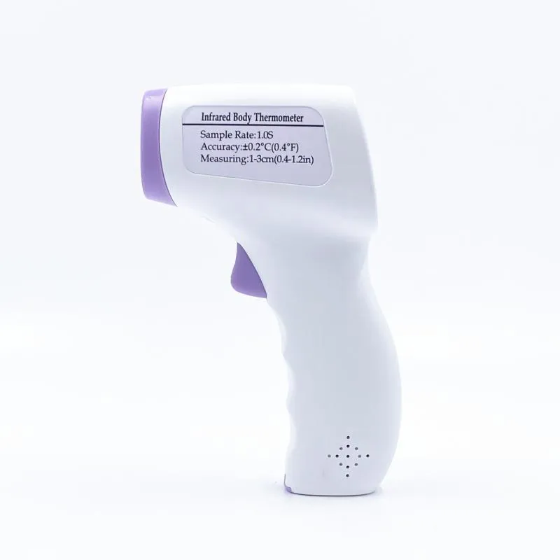 White infrared digital thermometer for non-contact temperature measurement with electronic display