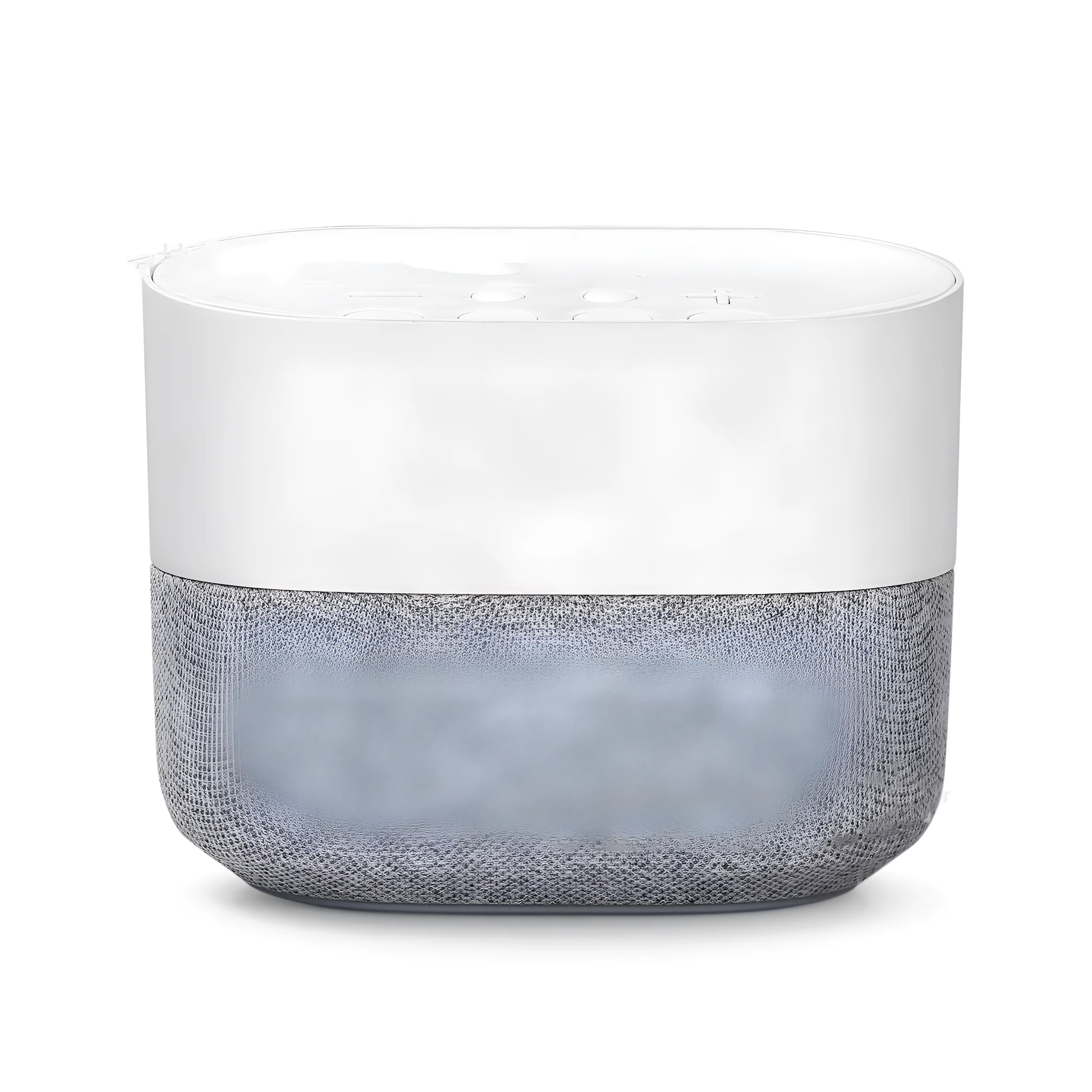 White noise speaker with 26 sounds, night light, and fabric finish, 142x86x126mm