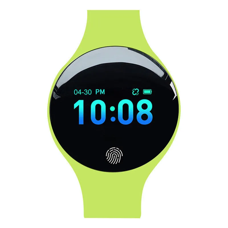 Smart watch with 37mm dial on strap showing 0.66-inch screen and Bluetooth pedometer functions
