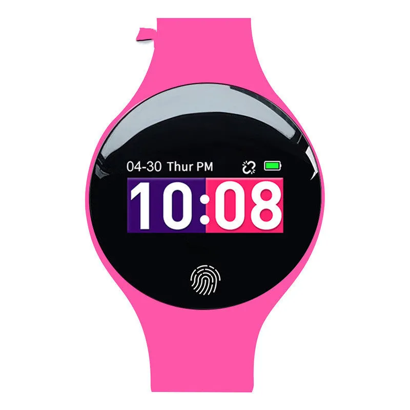 Smart watch with 37mm dial on strap showing 0.66-inch screen and Bluetooth pedometer functions