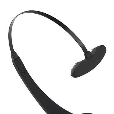 Black and silver Bluetooth headset with headband design for PS3 and mobile phone voice chat