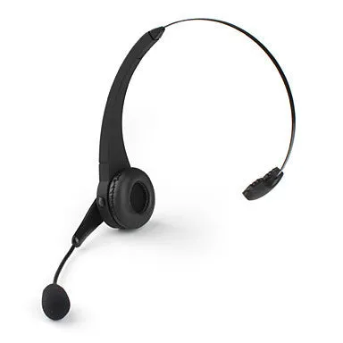 Black and silver Bluetooth headset with headband design for PS3 and mobile phone voice chat